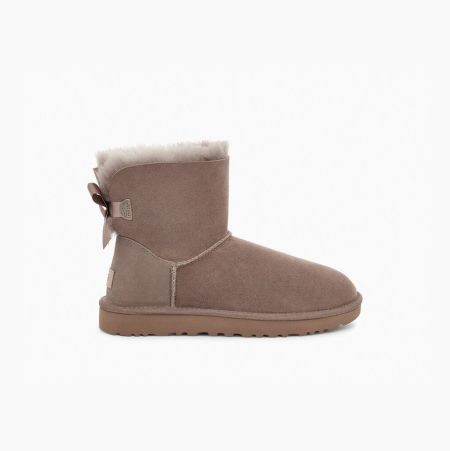 UGG Mini Bailey Bow II Caribou Boots for Women (DNMW74260)